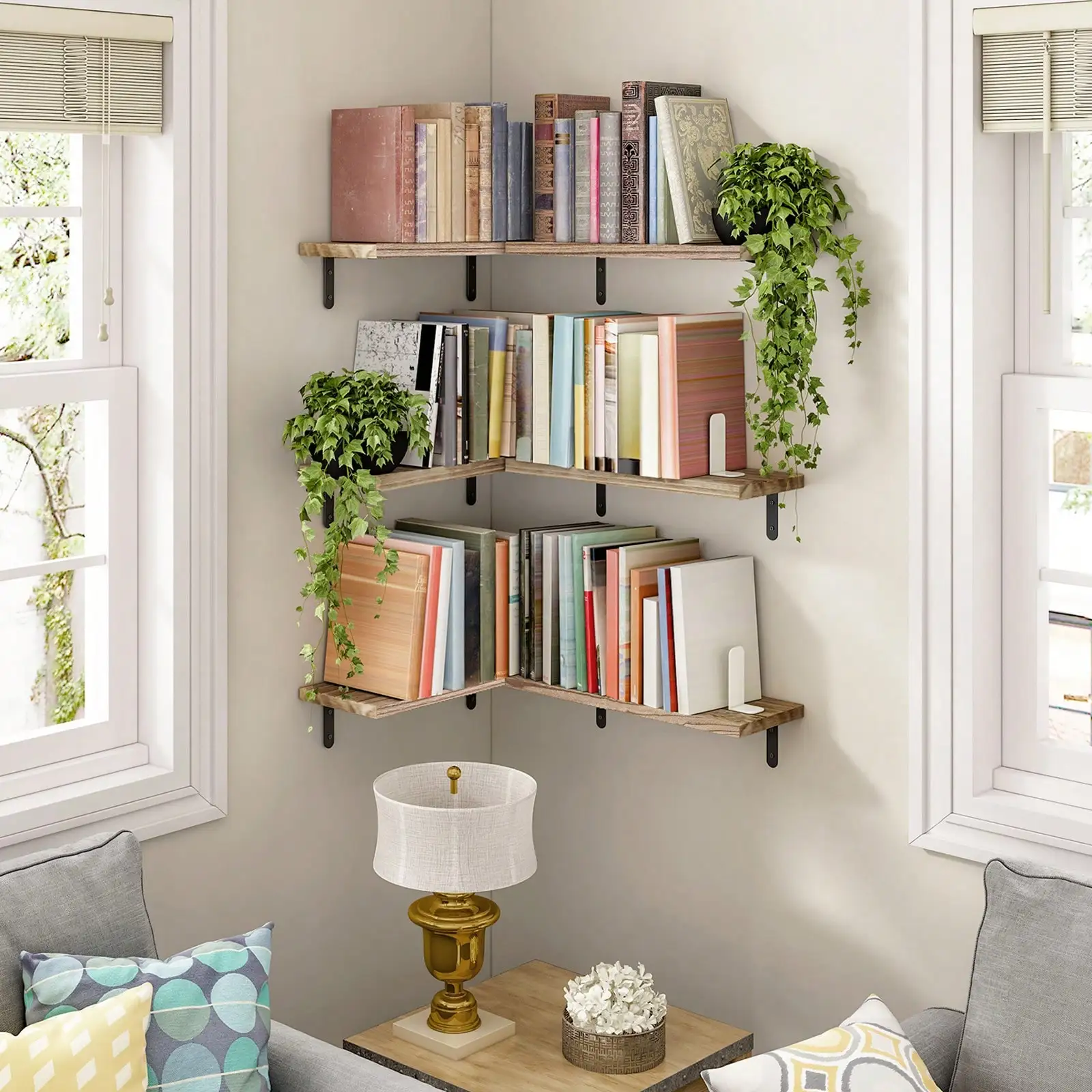 Superlele 4/6pcs Wood Floating Shelves, Rustic Brown - Wall Mounted, Farmhouse Shelf For Bedroom & Bathroom Decor
Superlele 4/6pcs Wood Floating Shelves, Rustic Brown - Wall Mounted, Farmhouse Shelf For Bedroom & Bathroom Decor
