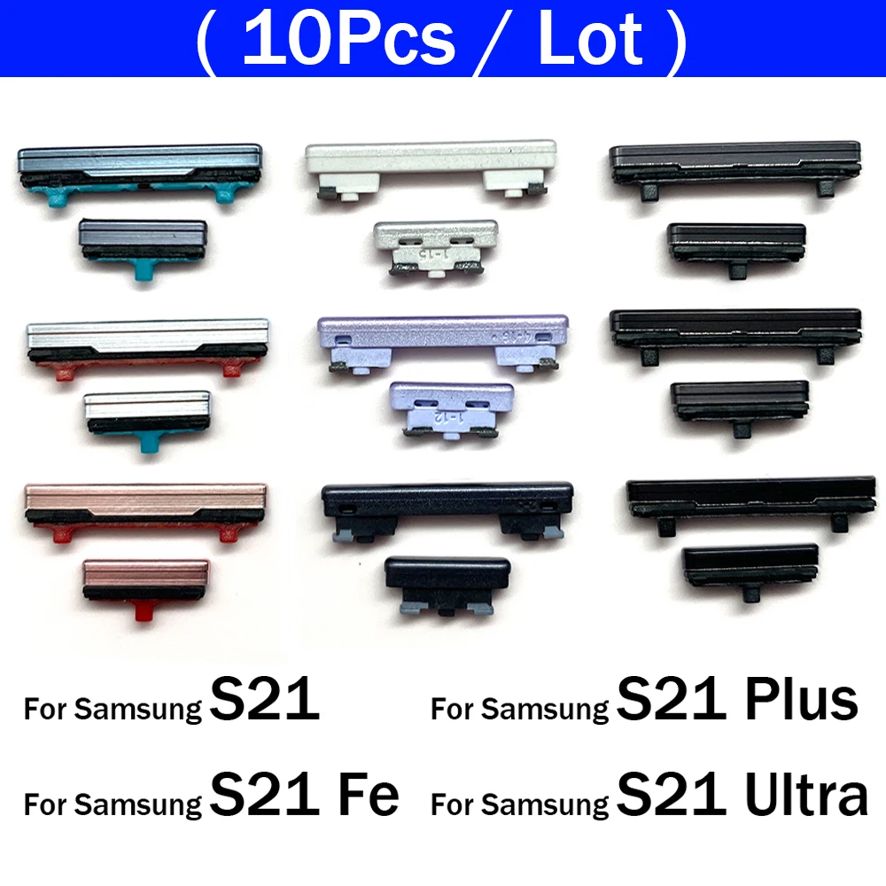 10 шт., кнопка питания + боковая кнопка громкости для Samsung S21/S21 Plus/S21 Ultra/S21 Fe, запасные части
10 шт., кнопка питания + боковая кнопка громкости для Samsung S21/S21 Plus/S21 Ultra/S21 Fe, запасные части