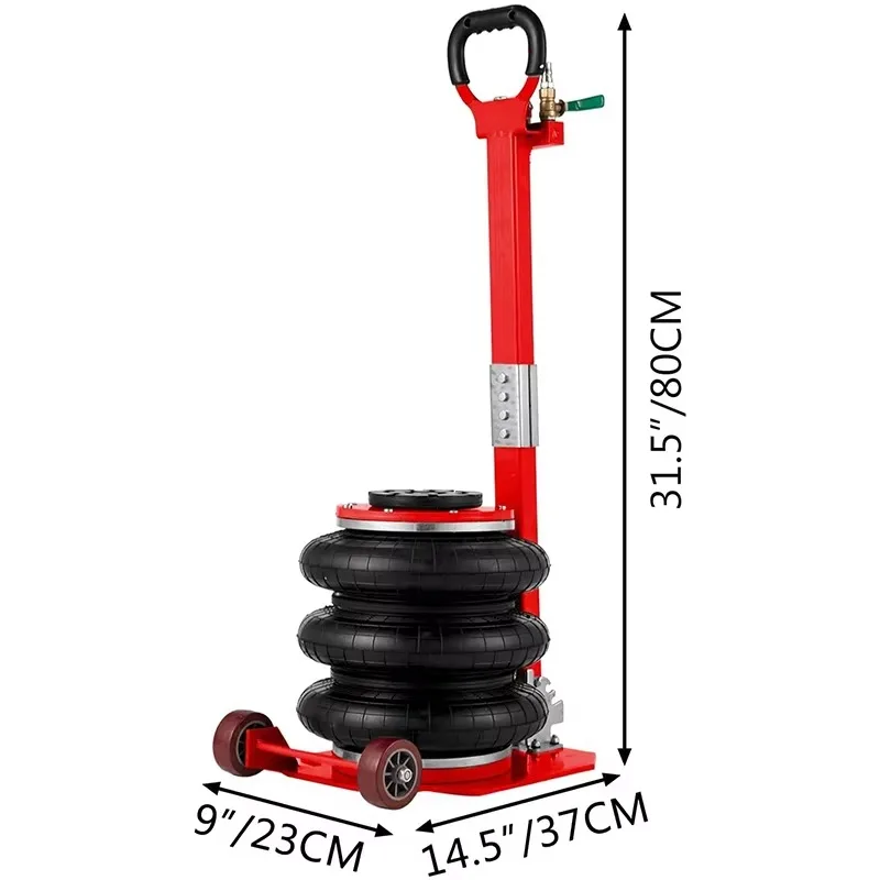 High Quality Movable 3 Ton Pneumatic Air Bag Jack Car Air Balloon Lift Jack
High Quality Movable 3 Ton Pneumatic Air Bag Jack Car Air Balloon Lift Jack