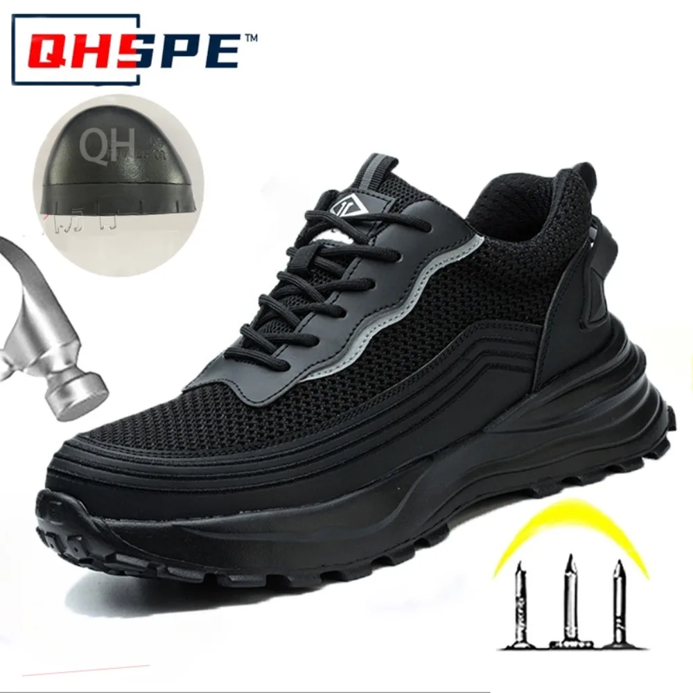 Men's Steel Toe Safety Shoes Anti-Puncture Fly Woven Mesh Work Boots for Construction Site Labor Protection
Men's Steel Toe Safety Shoes Anti-Puncture Fly Woven Mesh Work Boots for Construction Site Labor Protection