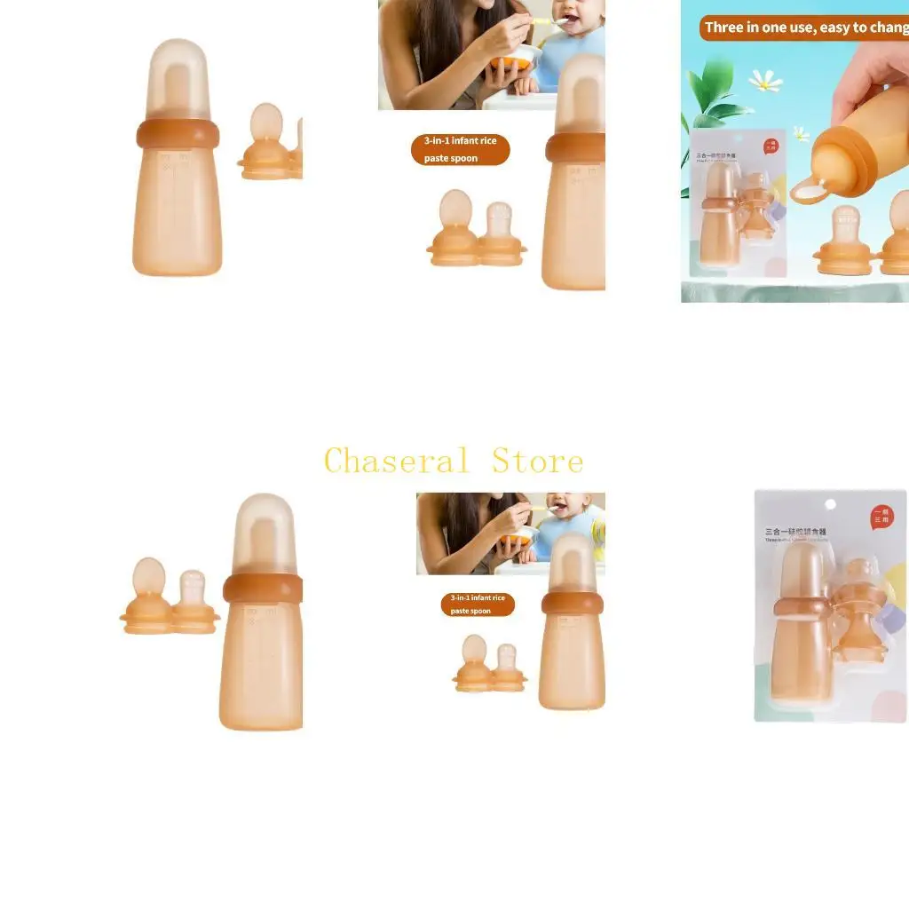 E7CE Soft Silicone Infant Feeding Spoon Squeeze Bottle Feeder Dispenser 3 in 1
E7CE Soft Silicone Infant Feeding Spoon Squeeze Bottle Feeder Dispenser 3 in 1