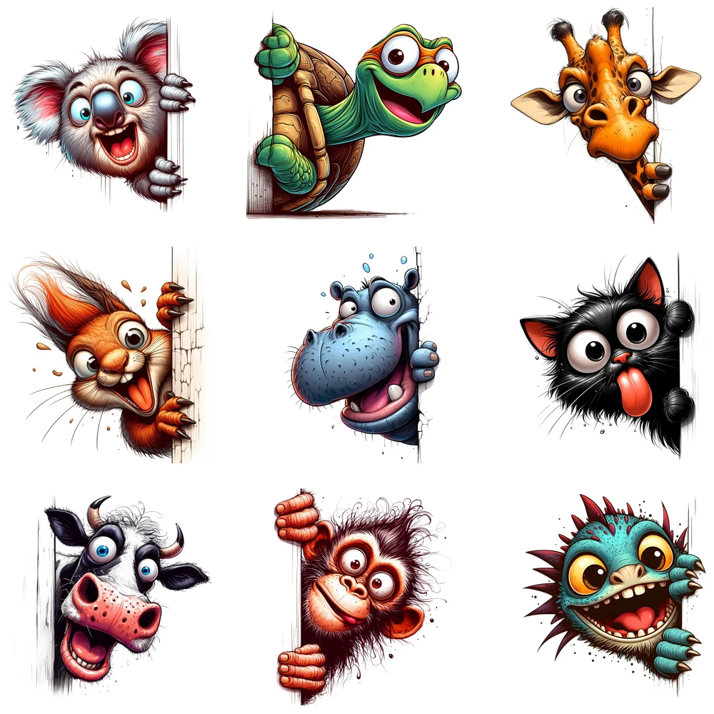15cm Funny Peeking Animal Turtle Cow Squirrel Diy DTF Heat Transfer Sticker T-shirt Clothes Decals Iron On Transfer Stickers
15cm Funny Peeking Animal Turtle Cow Squirrel Diy DTF Heat Transfer Sticker T-shirt Clothes Decals Iron On Transfer Stickers