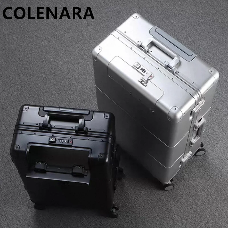 COLENARA 20"24"28 Inch Rolling Luggage Men's Full Aluminum Magnesium Alloy Trolley Case Boarding Box Universal Cabin Suitcase
COLENARA 20"24"28 Inch Rolling Luggage Men's Full Aluminum Magnesium Alloy Trolley Case Boarding Box Universal Cabin Suitcase