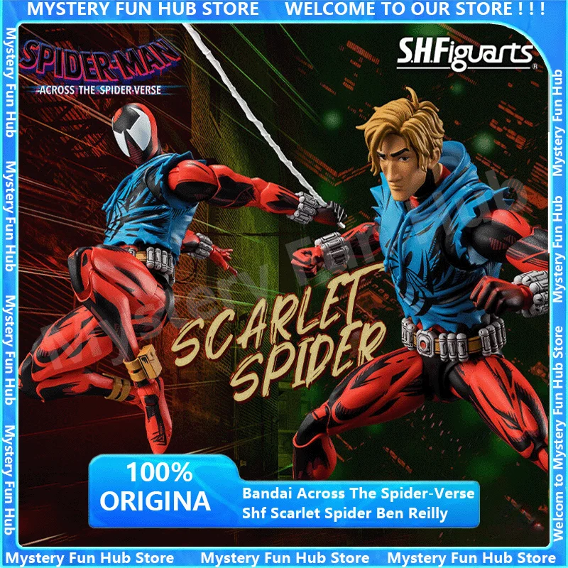 Оригинальная фигурка Bandai Spider-Man Action Figure Across The Spider-Verse SHF Scarlet Spider Бен Райли, аниме-модель, коллекционные игрушки, подарок
Оригинальная фигурка Bandai Spider-Man Action Figure Across The Spider-Verse SHF Scarlet Spider Бен Райли, аниме-модель, коллекционные игрушки, подарок