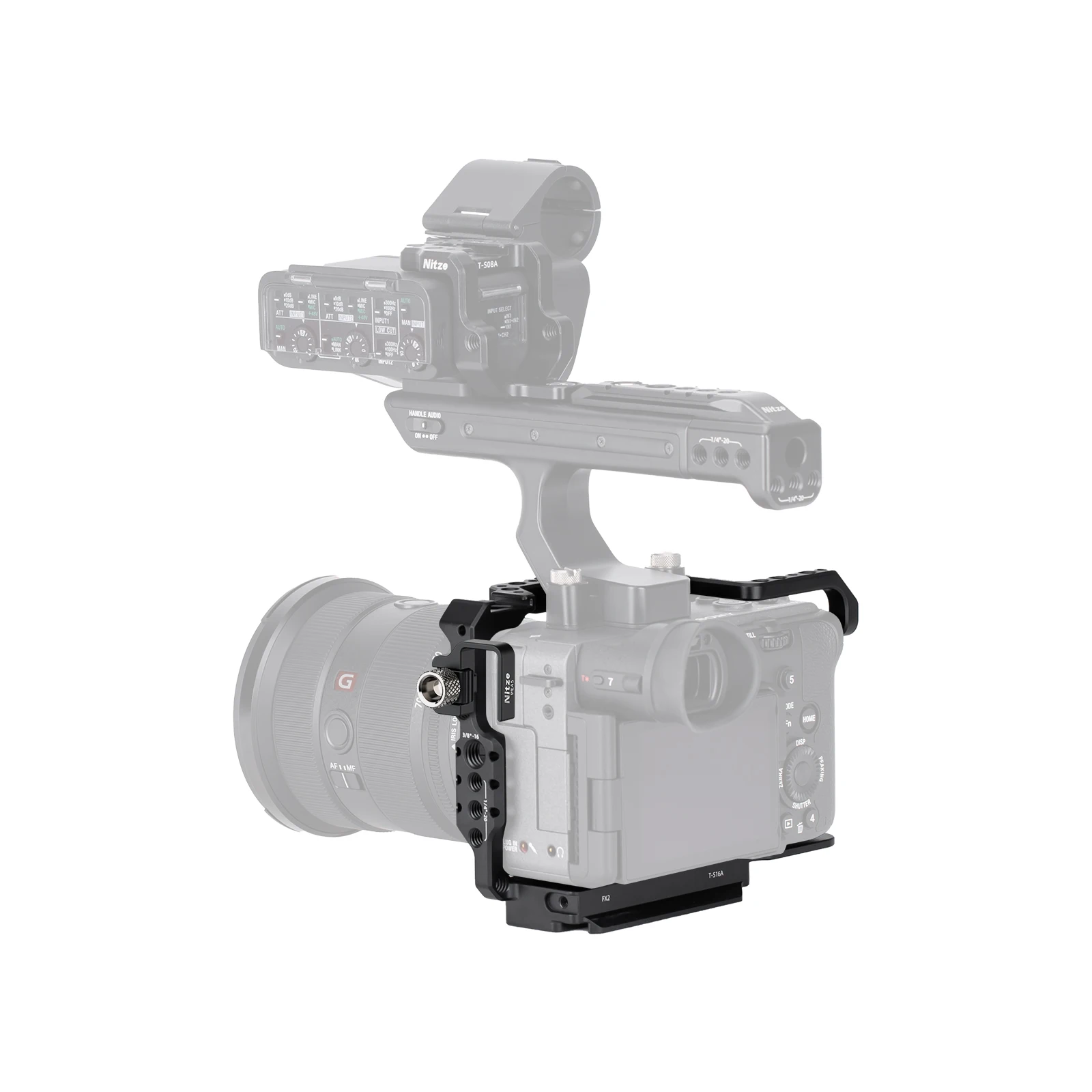 Nitze Basic Full Cage Kit ,HDMI Cable Clamp for Sony FX2 Camera and XLR Handle - T-S16B
Nitze Basic Full Cage Kit ,HDMI Cable Clamp for Sony FX2 Camera and XLR Handle - T-S16B