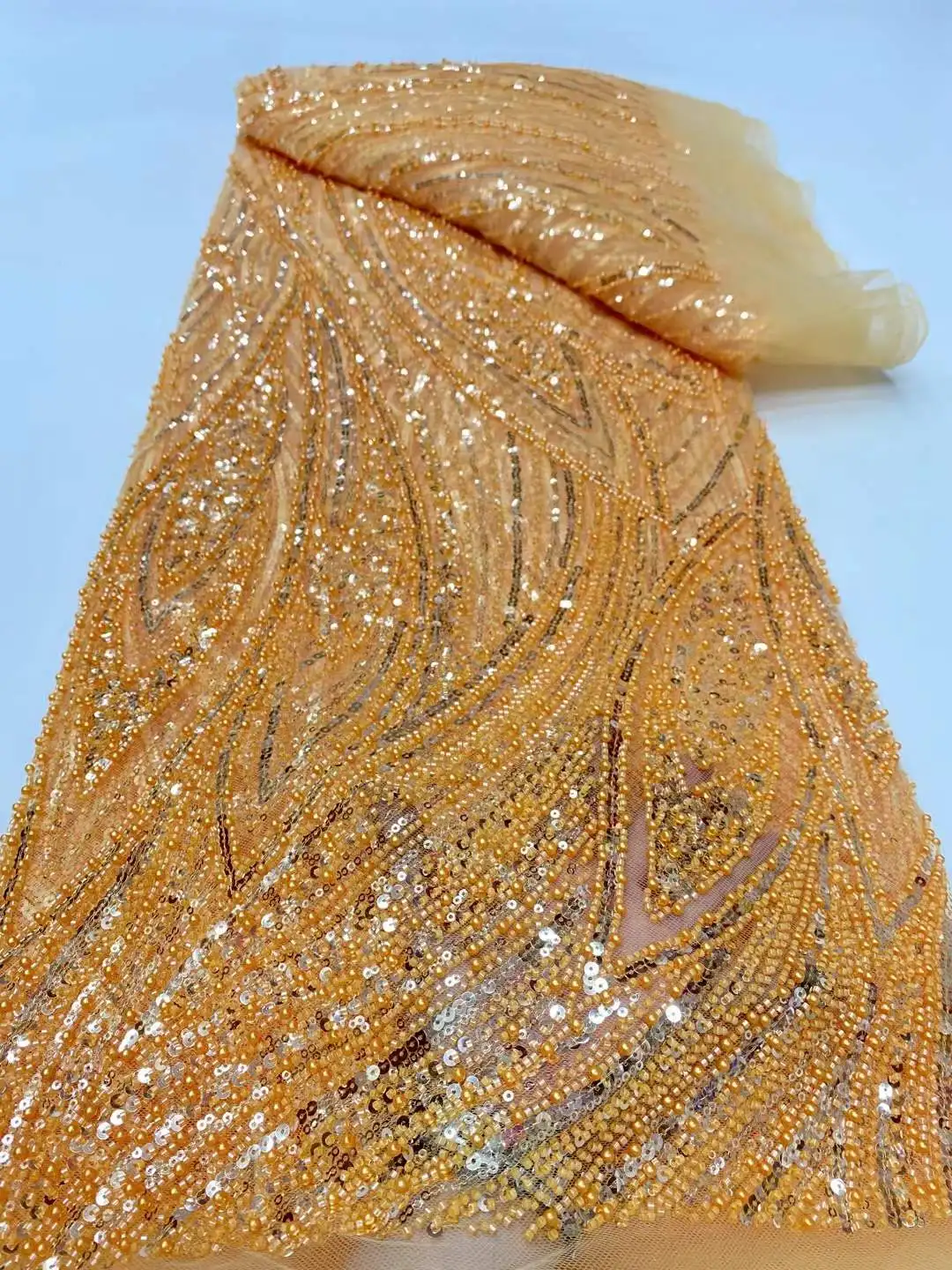 2025 Latest African Sequins Lace Fabric High Quality Embroidery Lace French Beaded Nigerian Net Lace For Wedding Party Dresses
2025 Latest African Sequins Lace Fabric High Quality Embroidery Lace French Beaded Nigerian Net Lace For Wedding Party Dresses