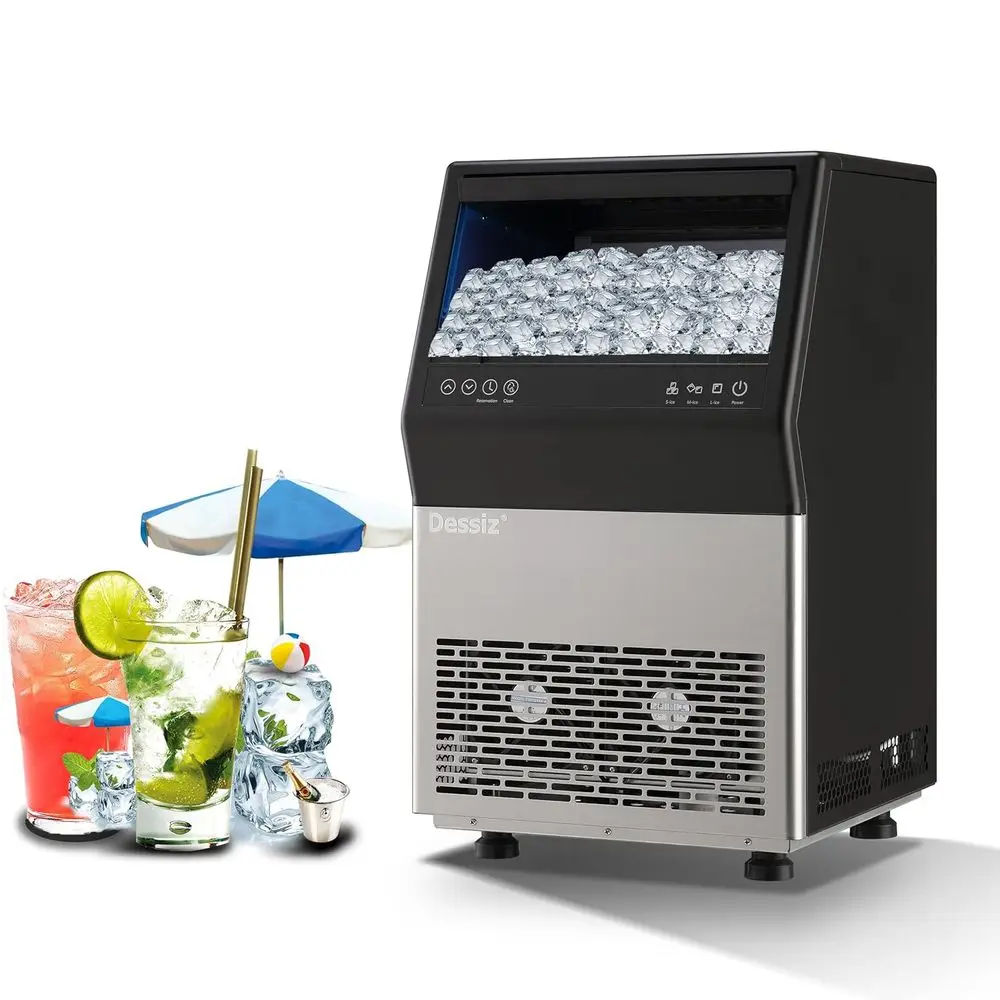 Commercial Ice Maker hine, 100lbs/24H StainlSteel 45pcs Under Counter ice hine, reestanding Ice Maker or Home Party Bar,Sel-Clea
Commercial Ice Maker hine, 100lbs/24H StainlSteel 45pcs Under Counter ice hine, reestanding Ice Maker or Home Party Bar,Sel-Clea