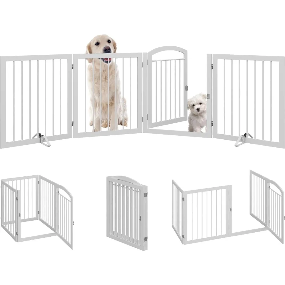 96-inch Extra Wide 30-inch Tall Dog gate with Door Walk Through, Freestanding Pet Gate for Halls, Stairs,Easy to use folding
96-inch Extra Wide 30-inch Tall Dog gate with Door Walk Through, Freestanding Pet Gate for Halls, Stairs,Easy to use folding