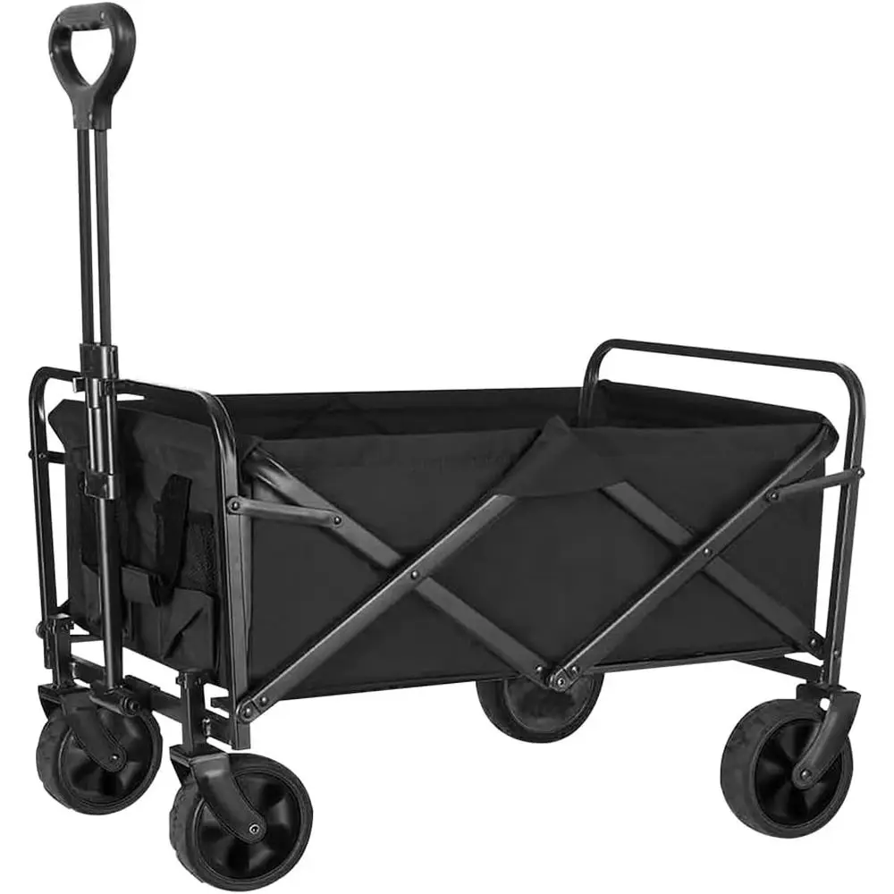 Sturdy Foldable Garden Cart with Adjustable Handle and Drink Holders - Versatile Utility Wagon for Outdoor, Beach, Camping, Spor
Sturdy Foldable Garden Cart with Adjustable Handle and Drink Holders - Versatile Utility Wagon for Outdoor, Beach, Camping, Spor