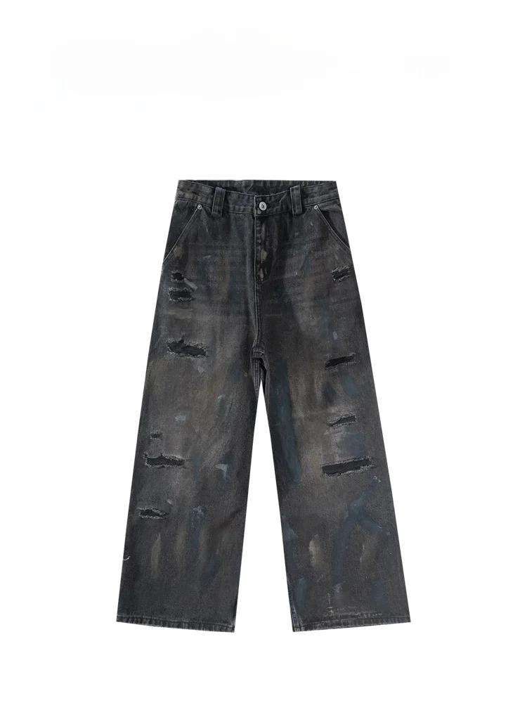 BAIRBAOLIY Luxury Vintage fiti Distred High Street Straight Leg Loose Casual Jeans Men's Faion Urban Cotton Denim
BAIRBAOLIY Luxury Vintage fiti Distred High Street Straight Leg Loose Casual Jeans Men's Faion Urban Cotton Denim