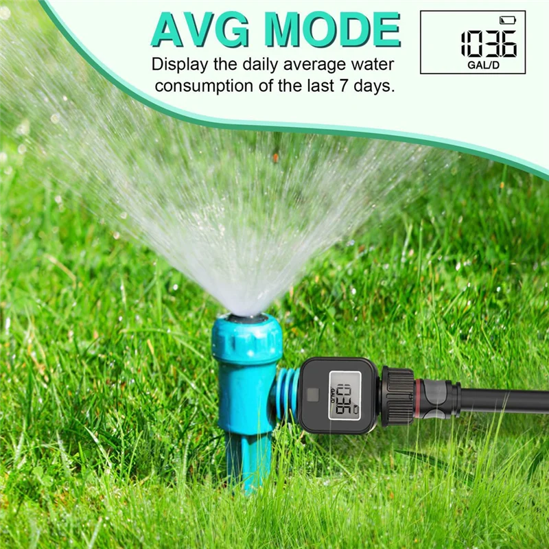 AB15-Digital Water Flow Meter IPX5 Measure Water Consumption And Flow Rate For Outdoor Garden Watering Irrigation Hose
AB15-Digital Water Flow Meter IPX5 Measure Water Consumption And Flow Rate For Outdoor Garden Watering Irrigation Hose