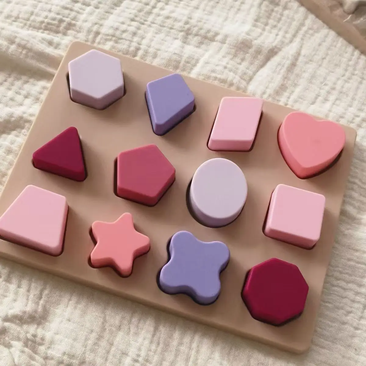 Baby Montessori Silicone Toys Colorful Geomet Jigsaw Puzzle Nested Stacking Children Shape Cognitive Learning
Baby Montessori Silicone Toys Colorful Geomet Jigsaw Puzzle Nested Stacking Children Shape Cognitive Learning