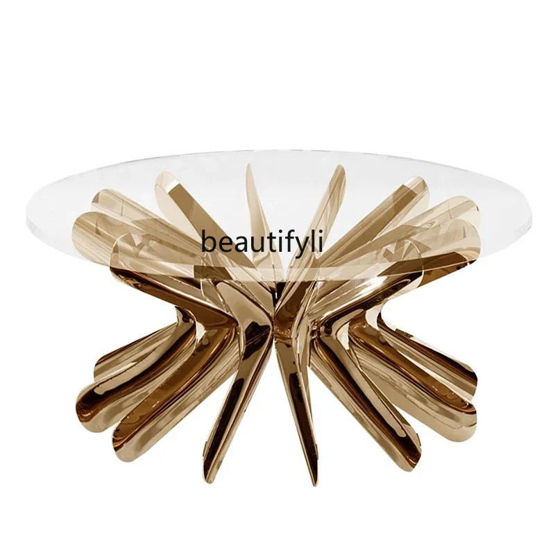 Great discounts Italian light luxury tempered glass coffee table senior creative designer, modern living room home
Great discounts Italian light luxury tempered glass coffee table senior creative designer, modern living room home