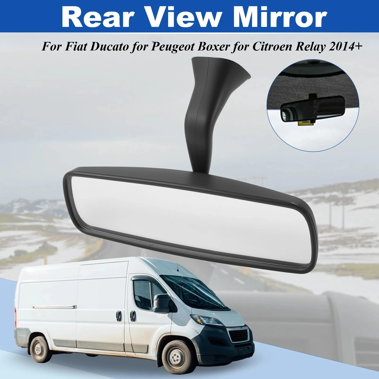 735585204 Adjustable Angle Car Inner Rear View Mirror For Fiat Ducato for Peugeot Boxer for Citroen Relay 2014+ New
735585204 Adjustable Angle Car Inner Rear View Mirror For Fiat Ducato for Peugeot Boxer for Citroen Relay 2014+ New