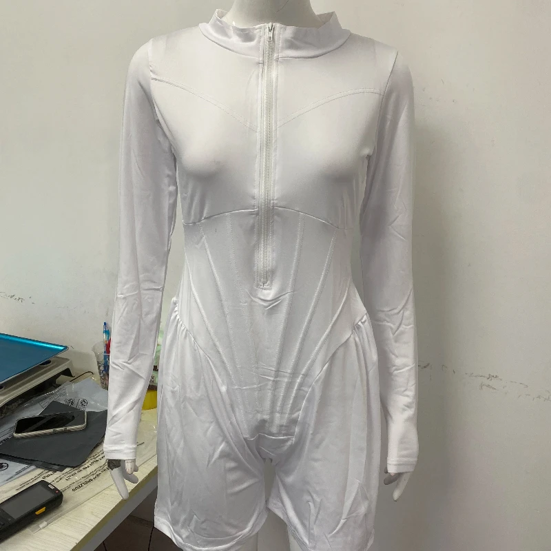 Осенний американский модный однотонный сексуальный элегантный повседневный спортивный облегающий комбинезон с молнией и длинными рукавами для женщин
Осенний американский модный однотонный сексуальный элегантный повседневный спортивный облегающий комбинезон с молнией и длинными рукавами для женщин