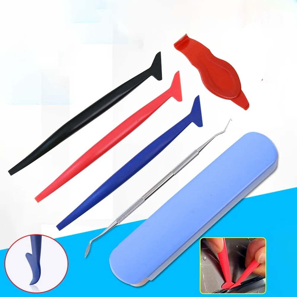 5pcs Car Scraper Plastic For Edge Finishing Tools Car Window Tint Tool Kit With Dual Hardness For Edge Trimmer Non-Scratch
5pcs Car Scraper Plastic For Edge Finishing Tools Car Window Tint Tool Kit With Dual Hardness For Edge Trimmer Non-Scratch