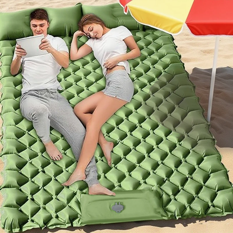 1pc Ultralight Self-Inflating Sleeping Pad with Built-In Pillow Foot Pump Portable Camping Mat for Backpacking Hiking Travel
1pc Ultralight Self-Inflating Sleeping Pad with Built-In Pillow Foot Pump Portable Camping Mat for Backpacking Hiking Travel