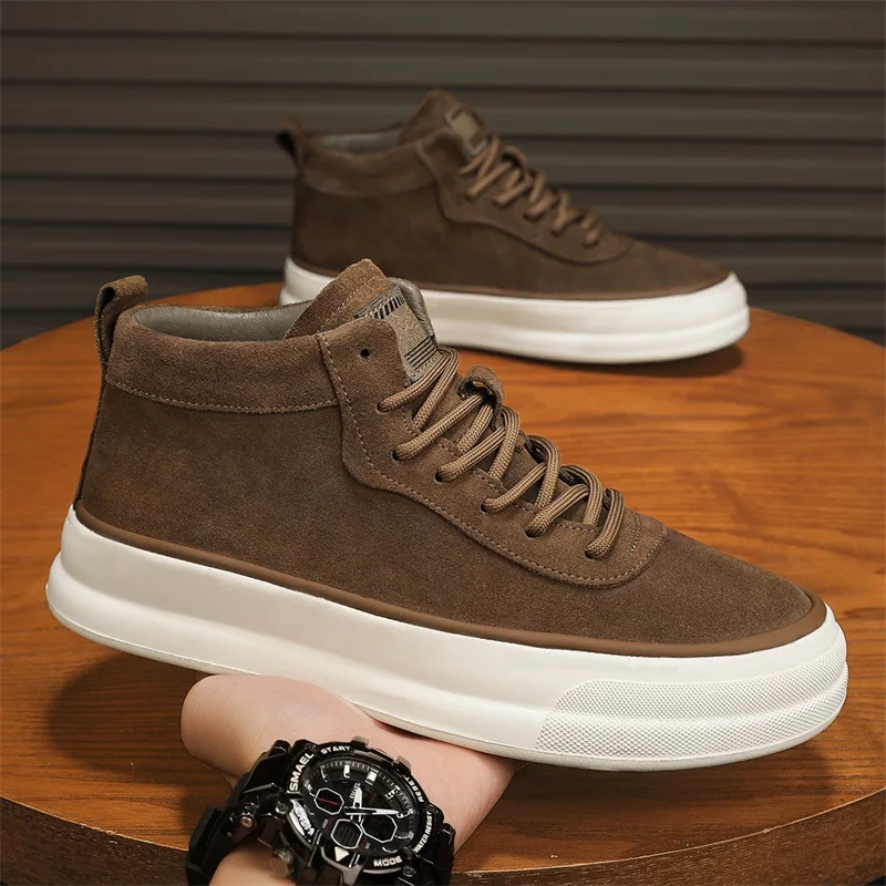 2025 New High-top Men's Sneakers Fashion Retro Comfort Casual Sports Shoes Non Slip Wear-resistant Lace-up Running Shoes for Men
2025 New High-top Men's Sneakers Fashion Retro Comfort Casual Sports Shoes Non Slip Wear-resistant Lace-up Running Shoes for Men