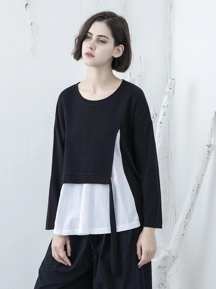 Long Sve T-irt Women's Spring Autumn New Irregular round Ne k Series Slimming Base irt Original Top Cotton Blend
Long Sve T-irt Women's Spring Autumn New Irregular round Ne k Series Slimming Base irt Original Top Cotton Blend