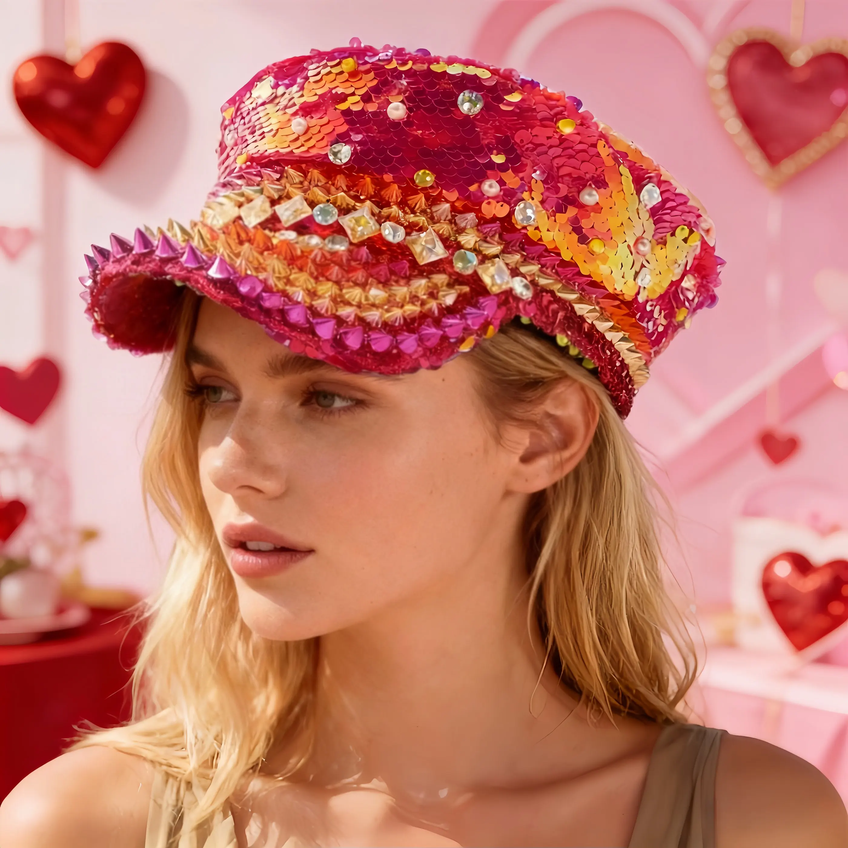 HongLuan Disco Glitter Candy Color Captain Hat Rhinestone for Music Festival Woman, Military Accessories & Military Cap Man
HongLuan Disco Glitter Candy Color Captain Hat Rhinestone for Music Festival Woman, Military Accessories & Military Cap Man