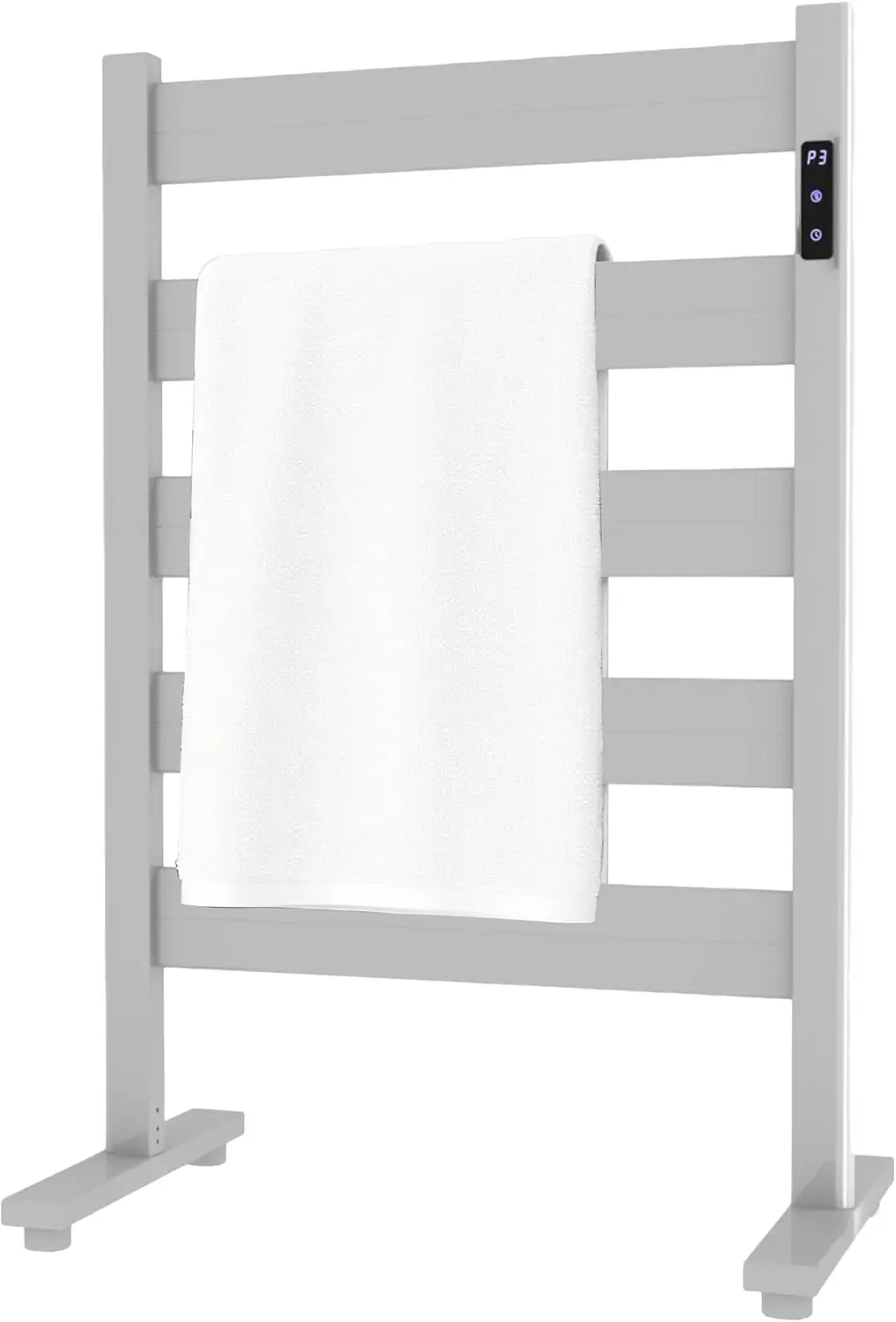 5-Bar Freestanding Towel Warmer, Adjustable Temp 110-170°F, Timer & Auto Shut-Off, Fast Heating 10 Min, Durable Aluminum, Wide Bars, Matte White for Bathroom
5-Bar Freestanding Towel Warmer, Adjustable Temp 110-170°F, Timer & Auto Shut-Off, Fast Heating 10 Min, Durable Aluminum, Wide Bars, Matte White for Bathroom