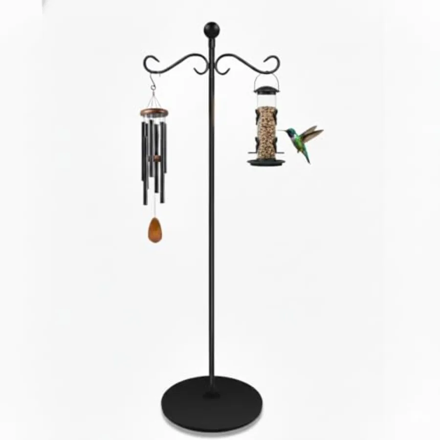 58 Inch Double Shepherds Hooks for Outdoor Indoor with Round Base Stand, Adjustable Shepherds Hook for Bird Feeder, Wind Chime,
58 Inch Double Shepherds Hooks for Outdoor Indoor with Round Base Stand, Adjustable Shepherds Hook for Bird Feeder, Wind Chime,