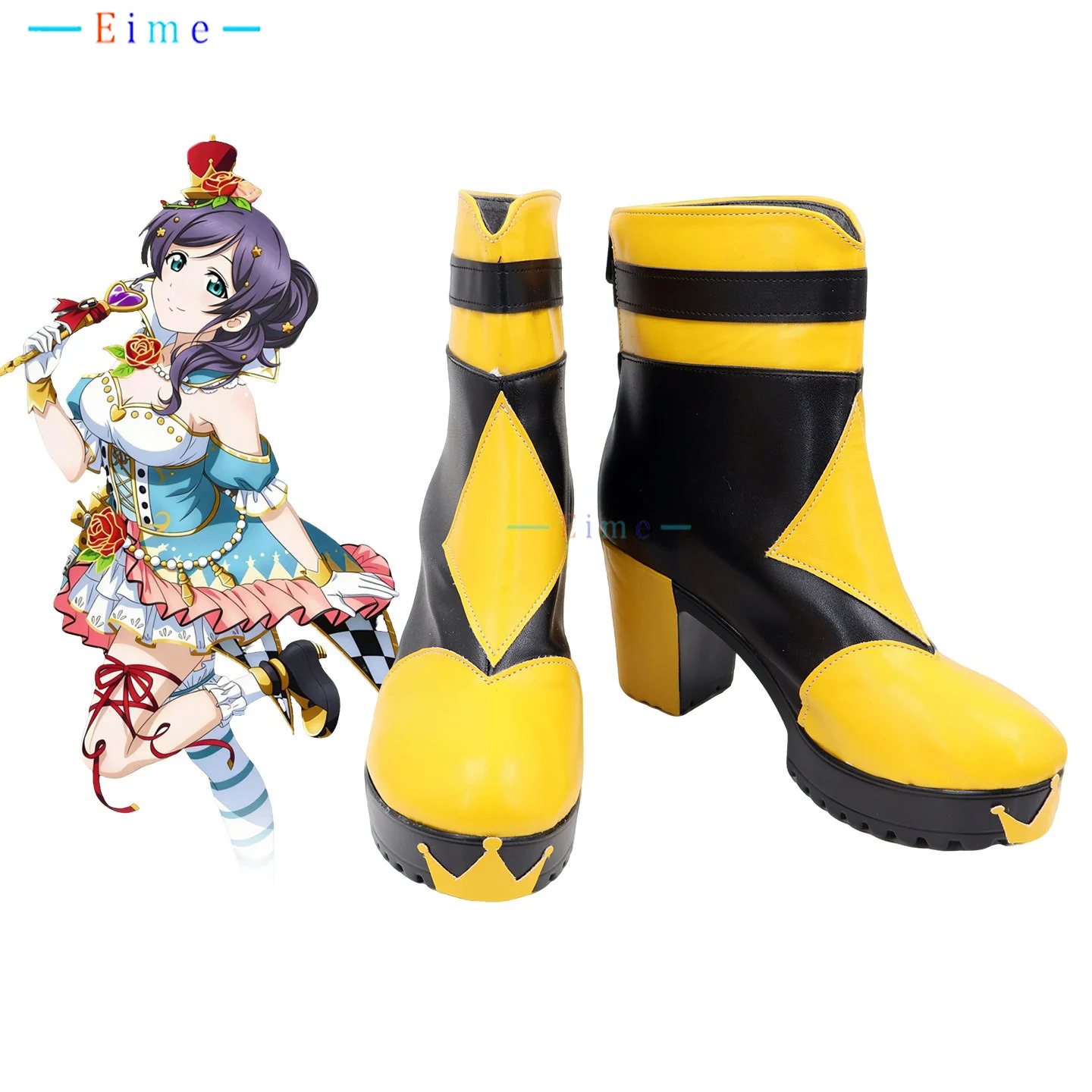 Обувь для косплея Love Live! Nozomi Tojo, реквизит для аниме-косплея, карнавальные ботинки на Хэллоуин, обувь из искусственной кожи на заказ
Обувь для косплея Love Live! Nozomi Tojo, реквизит для аниме-косплея, карнавальные ботинки на Хэллоуин, обувь из искусственной кожи на заказ