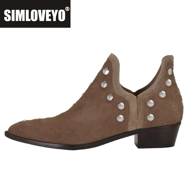 SIMLOVEYO офисные женские ботильоны с острым носком на массивном каблуке с заклепками, большие размеры 34–43, черные модные S3314
SIMLOVEYO офисные женские ботильоны с острым носком на массивном каблуке с заклепками, большие размеры 34–43, черные модные S3314