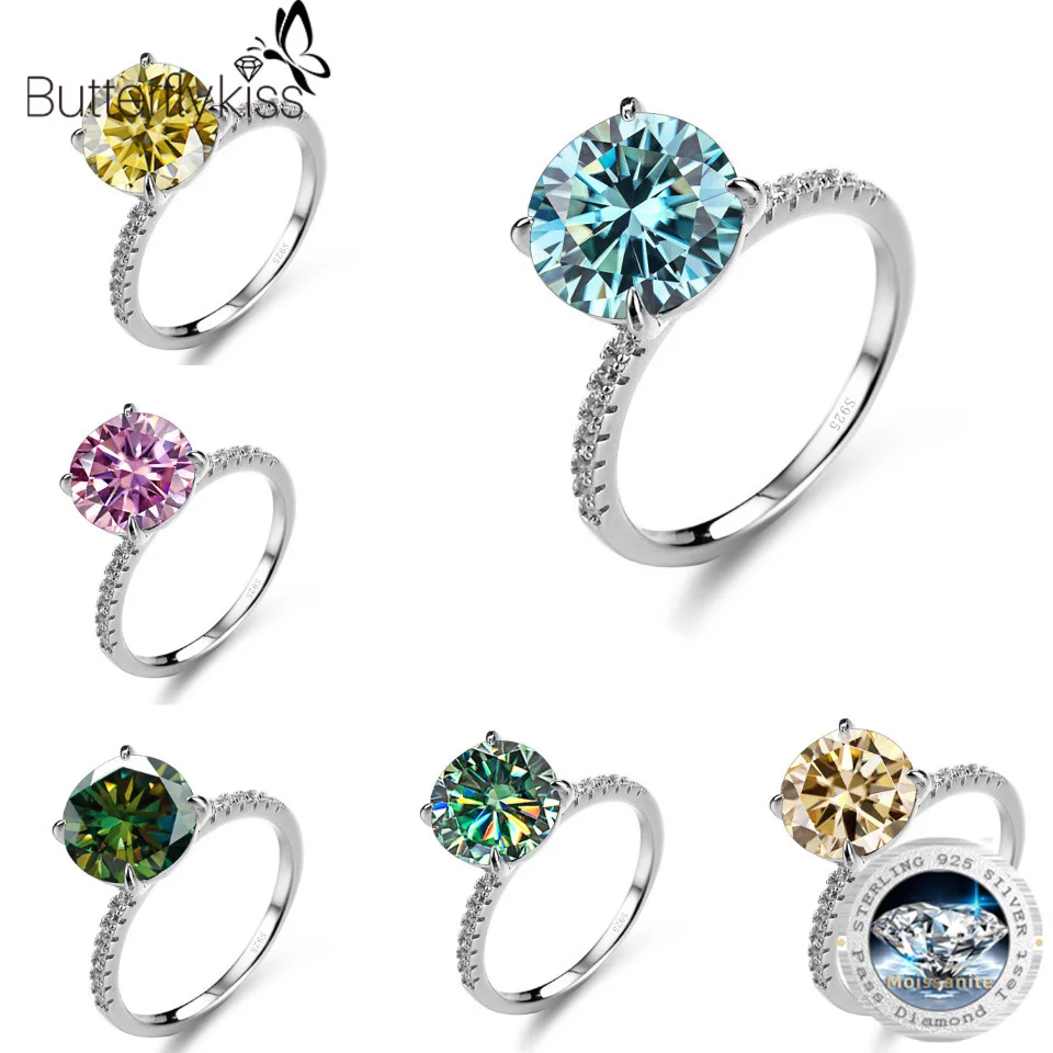 Butterflykiss S925 Sterling Silver Jewelry Luxury 3 Carat D COLOR Moissanite Diamond Classic Four Claw Women's Wedding Ring Gift
Butterflykiss S925 Sterling Silver Jewelry Luxury 3 Carat D COLOR Moissanite Diamond Classic Four Claw Women's Wedding Ring Gift
