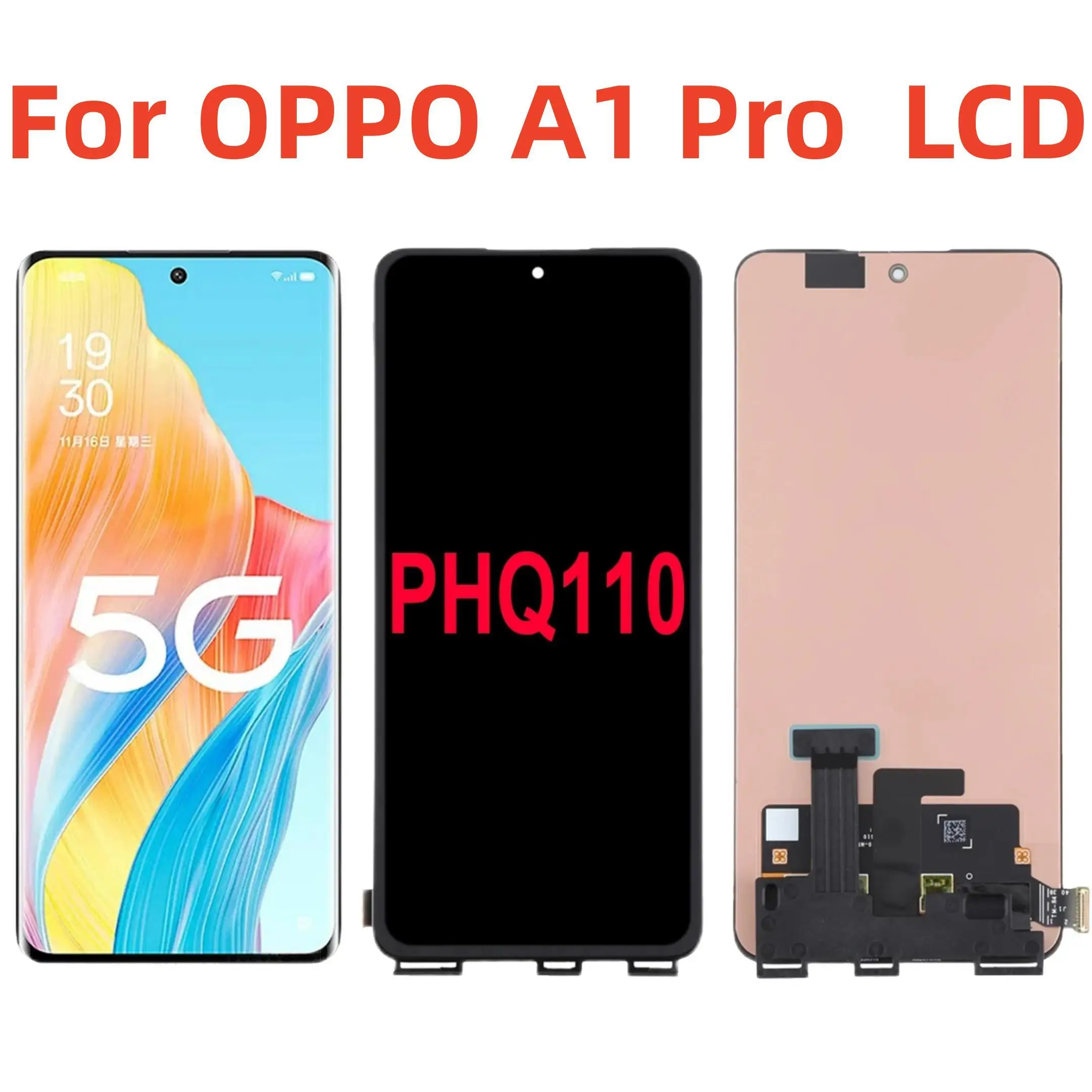 6.7'' Original AMOLED For OPPO A1 Pro A1Pro PHQ110 LCD Display Touch Screen Replacement Digitizer Assembly
6.7'' Original AMOLED For OPPO A1 Pro A1Pro PHQ110 LCD Display Touch Screen Replacement Digitizer Assembly