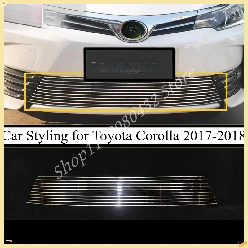 Car Styling for Toyota Corolla 2017-2018 High Quality Stainless Steel Front Grille Around Trim Racing Grills Trim
Car Styling for Toyota Corolla 2017-2018 High Quality Stainless Steel Front Grille Around Trim Racing Grills Trim