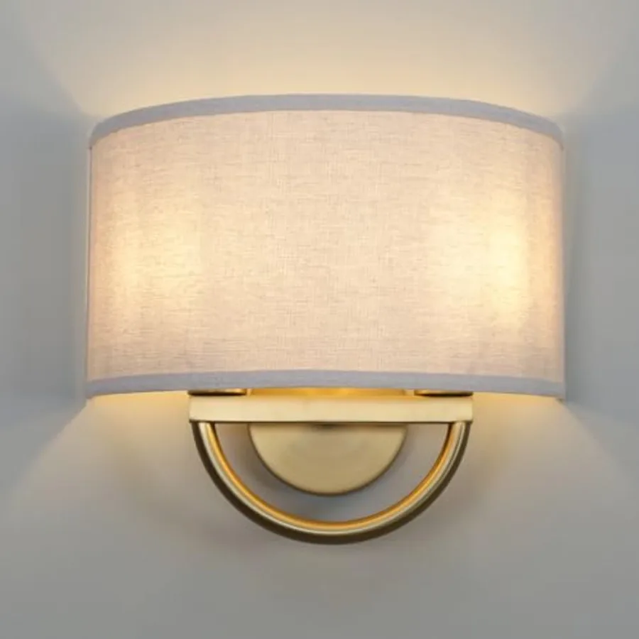 Fabric Cloth Boho Aged Brass Gold Wall Sconce Stairwell Fixture Light, 2-Light Dual Indoor Hardwired Vanity Vintage Wall Mount
Fabric Cloth Boho Aged Brass Gold Wall Sconce Stairwell Fixture Light, 2-Light Dual Indoor Hardwired Vanity Vintage Wall Mount