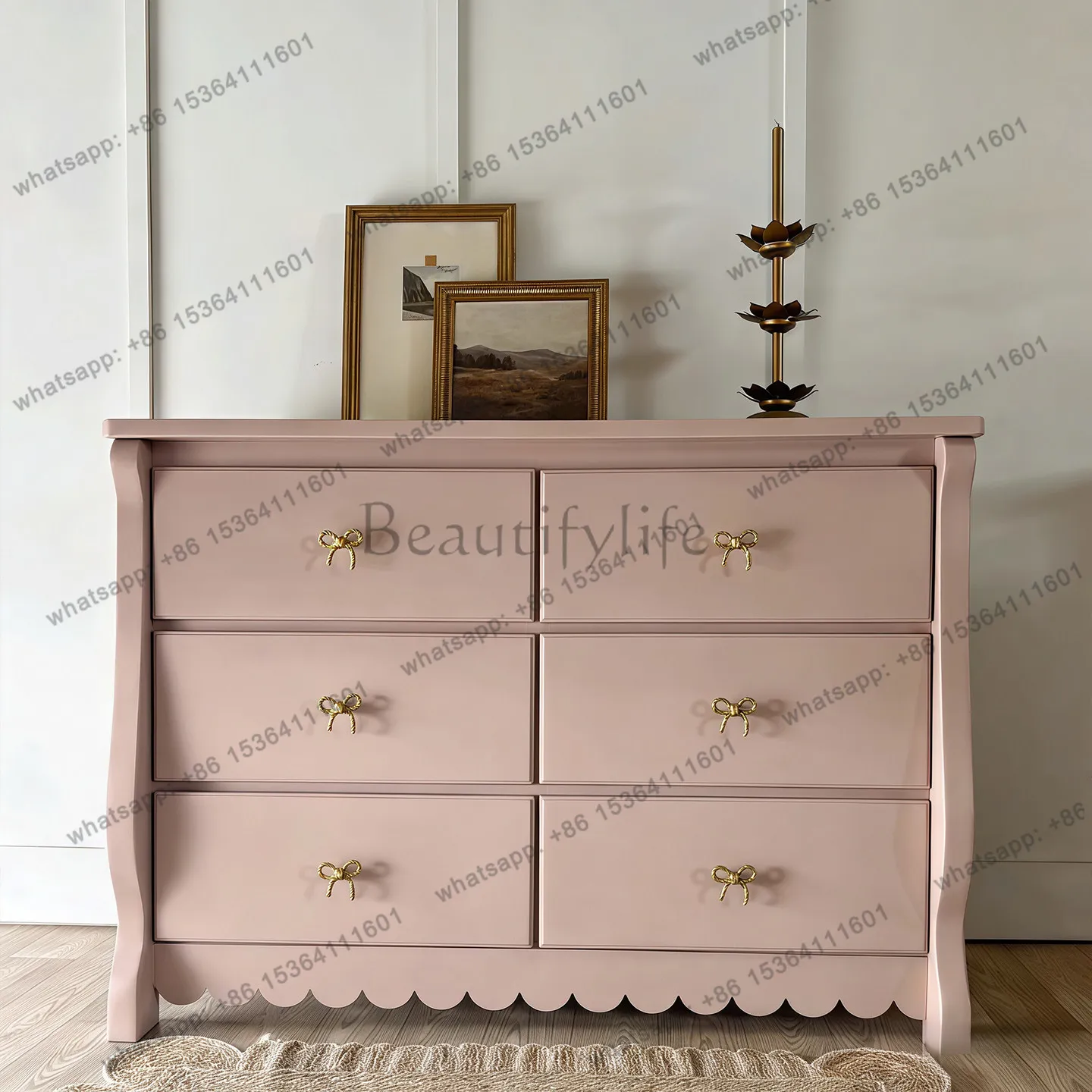 French pink solid wood antique living room decorative cabinet American retro bedroom bedside locker
French pink solid wood antique living room decorative cabinet American retro bedroom bedside locker