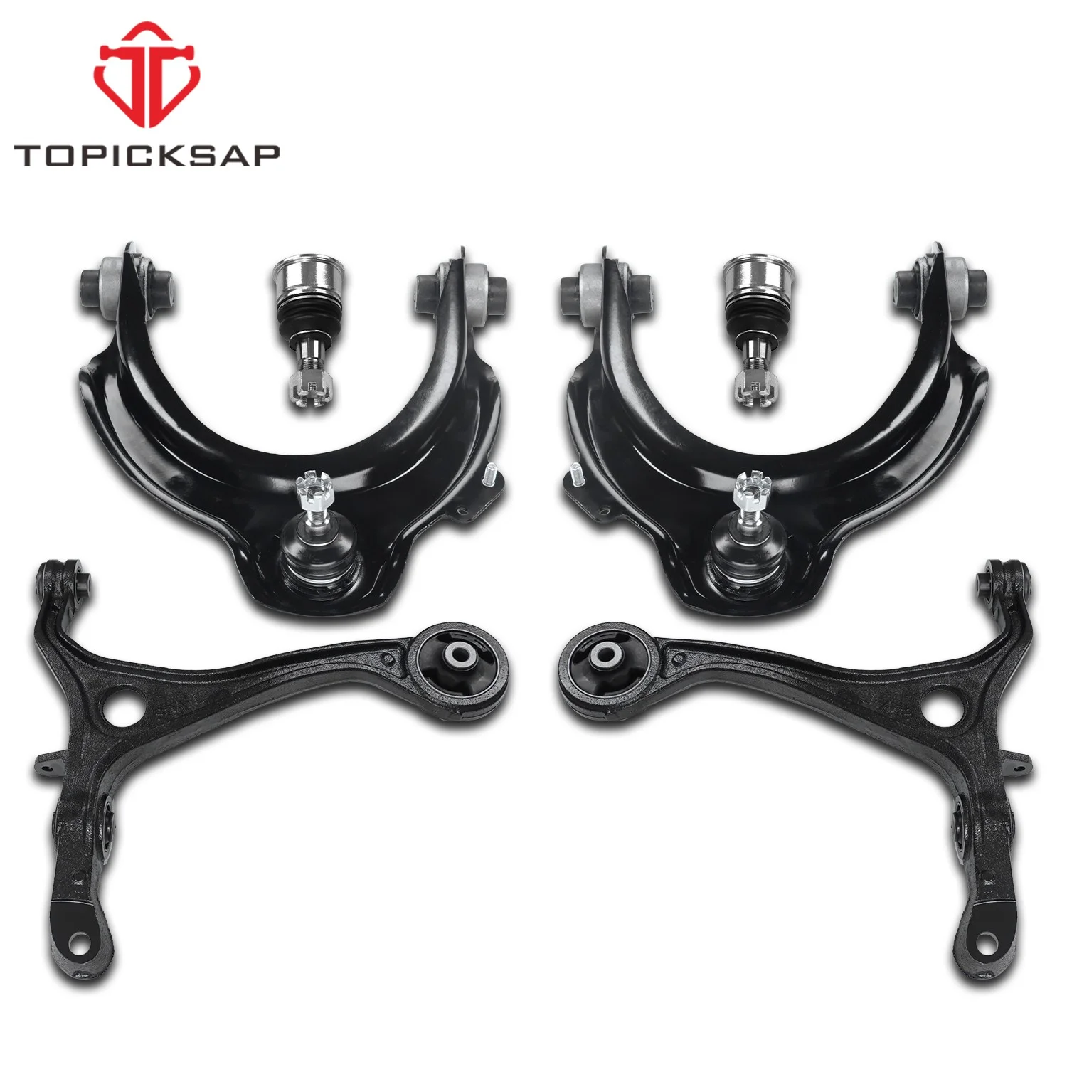 TOPICKSAP 6Pcs Front Upper Lower Control Arm Ball Joint for Honda Accord Acura TSX 2003-2008 K620616 K620617
TOPICKSAP 6Pcs Front Upper Lower Control Arm Ball Joint for Honda Accord Acura TSX 2003-2008 K620616 K620617