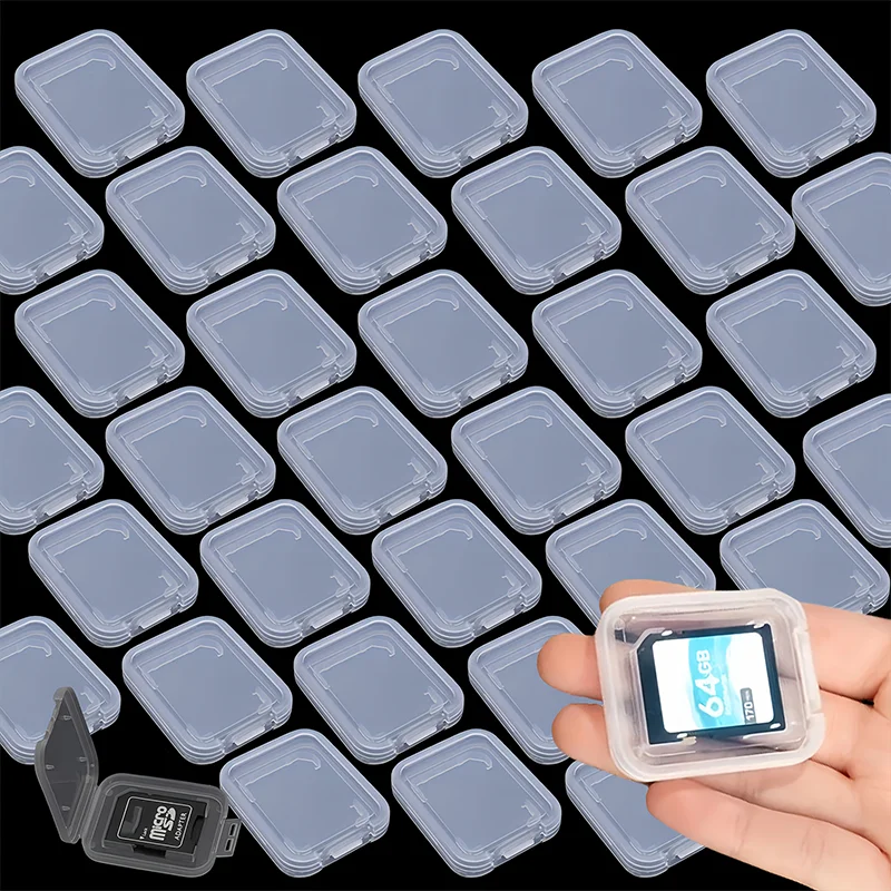 Transparent Memory Card Storage Box, Memory Card Storage Case, Used for Protection, Storing Memory Cards, Game Cards, Plastic Structure, Includes Card Slots
Transparent Memory Card Storage Box, Memory Card Storage Case, Used for Protection, Storing Memory Cards, Game Cards, Plastic Structure, Includes Card Slots