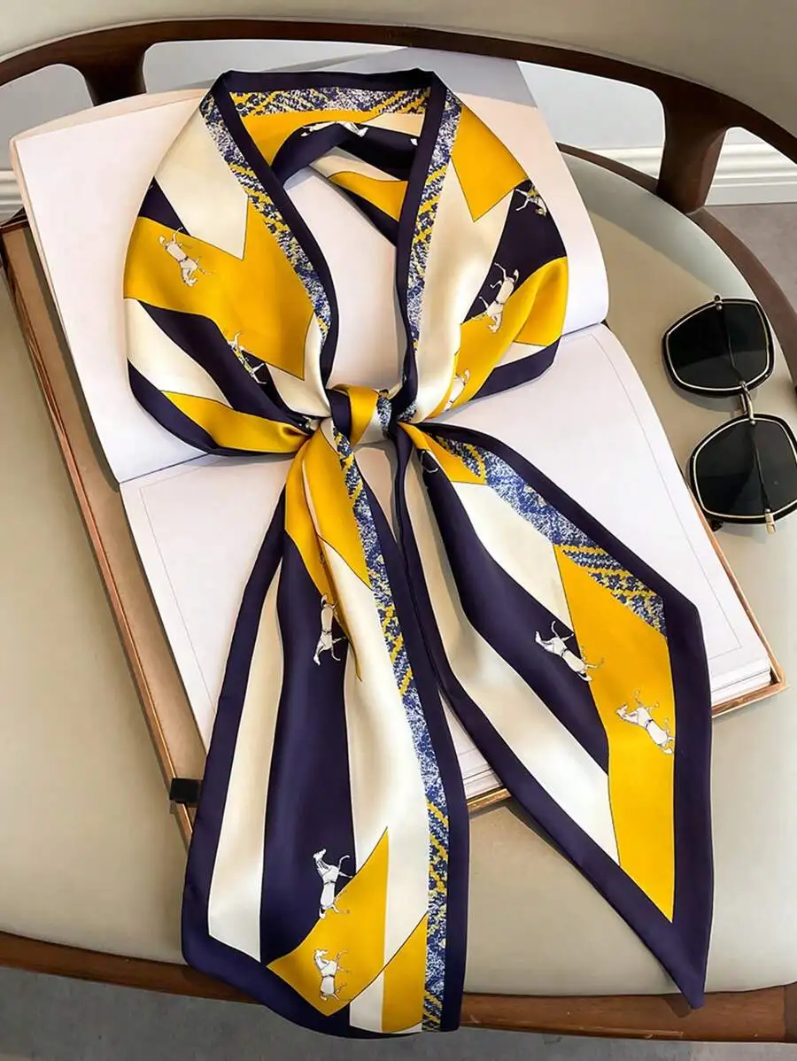 Printed Long Scarf 13.5x145cm Womens Fashion Neck Scarf Headband Belt Bag Handle
Printed Long Scarf 13.5x145cm Womens Fashion Neck Scarf Headband Belt Bag Handle