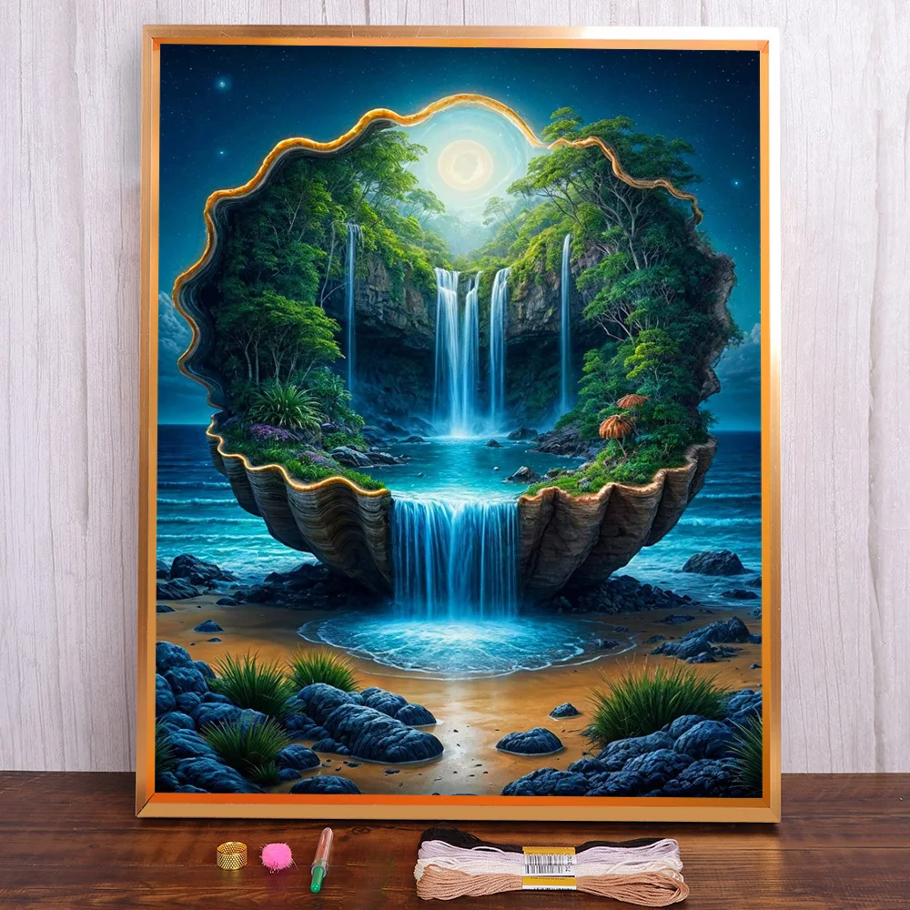 Fantasy Landscape Printed Fabric 11CT Cross-Stitch Kit DIY Embroidery Handmade Hobby Needlework Sewing Mulina Counted For Adults
Fantasy Landscape Printed Fabric 11CT Cross-Stitch Kit DIY Embroidery Handmade Hobby Needlework Sewing Mulina Counted For Adults
