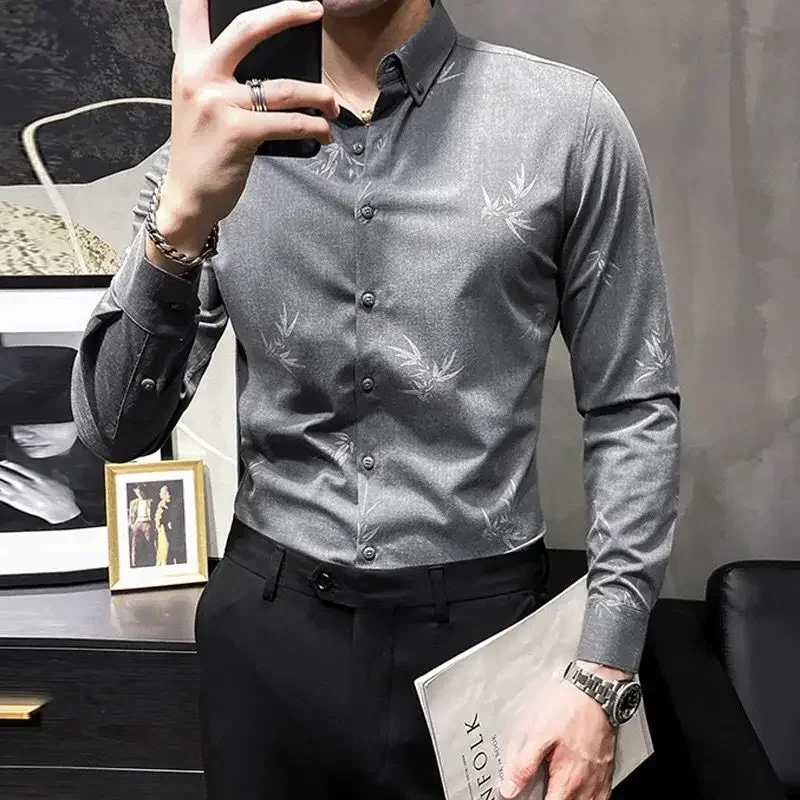 Spring Summer Thin Shirts Printing Button 2023 Men's Clothing Capable Turn-down Collar Solid Loose Formal Fashion Casual Simple
Spring Summer Thin Shirts Printing Button 2023 Men's Clothing Capable Turn-down Collar Solid Loose Formal Fashion Casual Simple