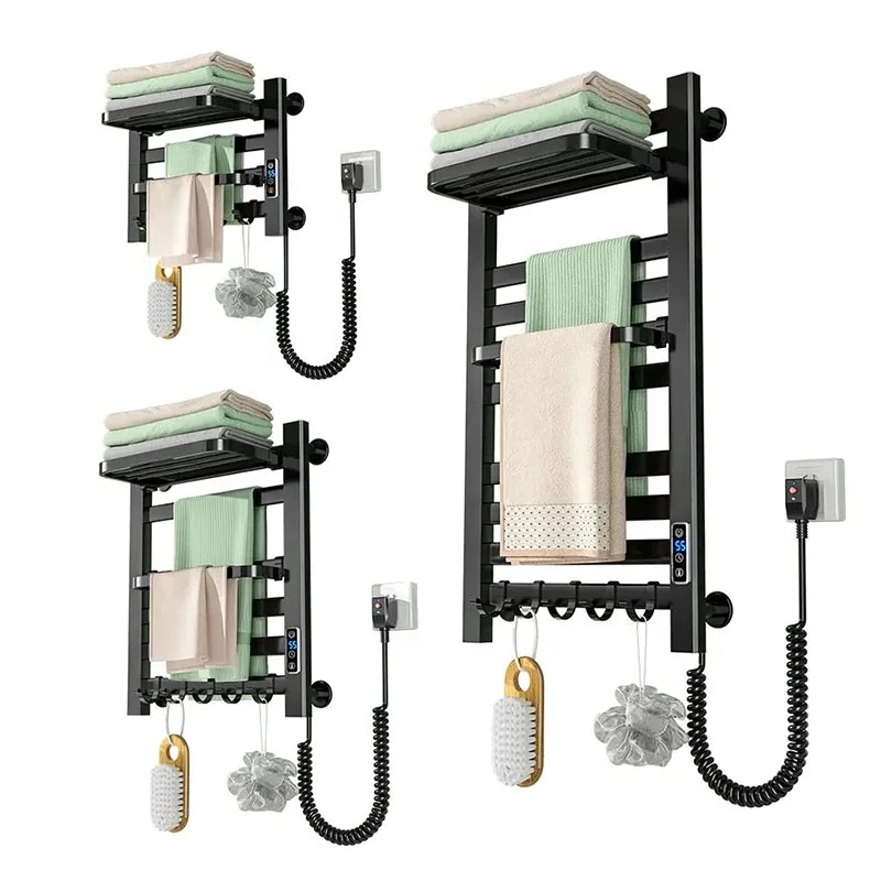 Hot Sale Household Intelligent Thermostatic Drying Heating Rod Smart Towel Rack Bathroom Radiator Heated Electric Towel Warmer
Hot Sale Household Intelligent Thermostatic Drying Heating Rod Smart Towel Rack Bathroom Radiator Heated Electric Towel Warmer