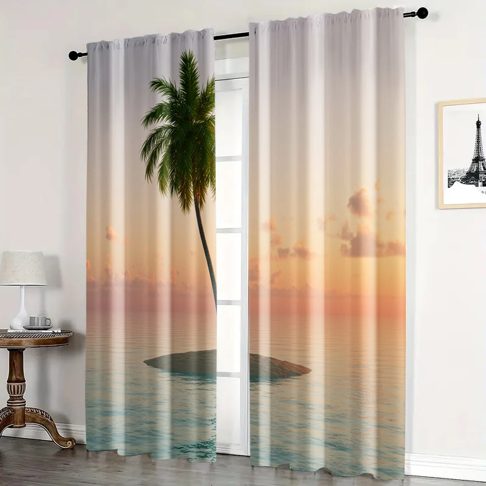 2pc, Window Drapes Tropical islands and palm trees Fabric,Without Electricity Birthday Party for bedroom decor All Occasions
2pc, Window Drapes Tropical islands and palm trees Fabric,Without Electricity Birthday Party for bedroom decor All Occasions