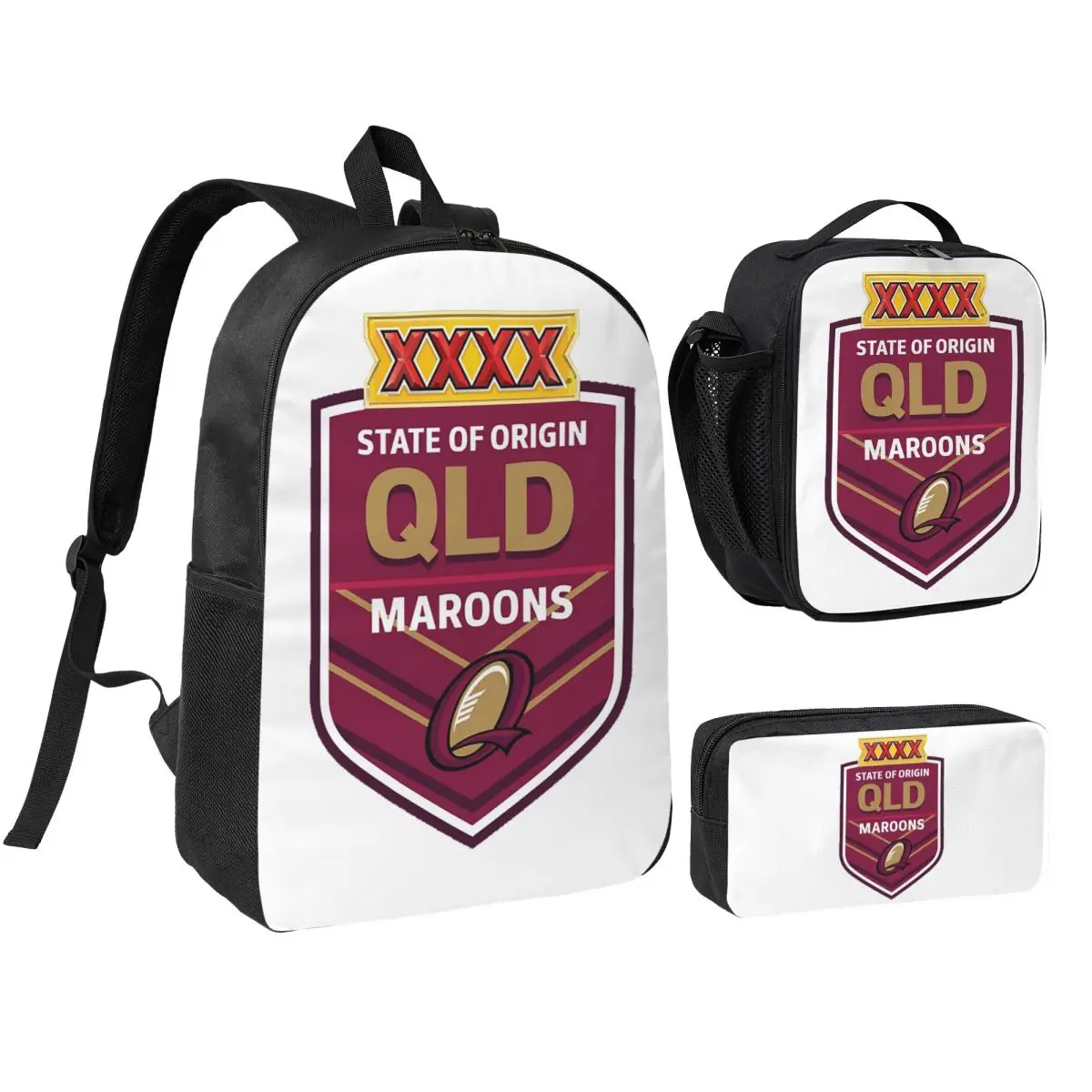 Exelent Queensland Maroons Design Backpack Boys Girls BookBag School Bag Shoulder Bags 3ps Insulated Lunch Bag Pencil Case
Exelent Queensland Maroons Design Backpack Boys Girls BookBag School Bag Shoulder Bags 3ps Insulated Lunch Bag Pencil Case