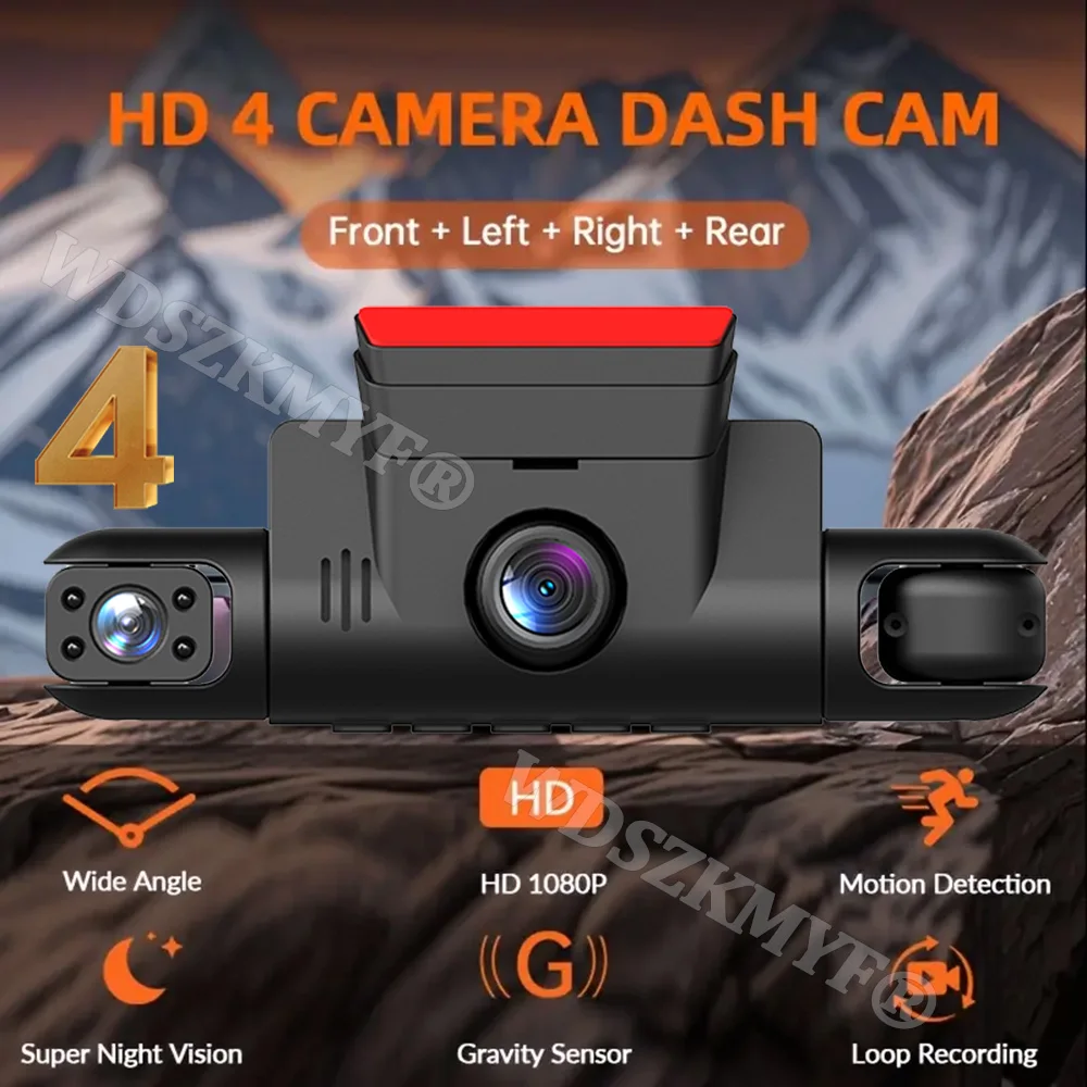 360° Rotatable Lens 3/4Camera Dash Cam auto Car Camera 1080P Video Recorder Car DVR Night Vision Rear View Camera Car accessory
360° Rotatable Lens 3/4Camera Dash Cam auto Car Camera 1080P Video Recorder Car DVR Night Vision Rear View Camera Car accessory