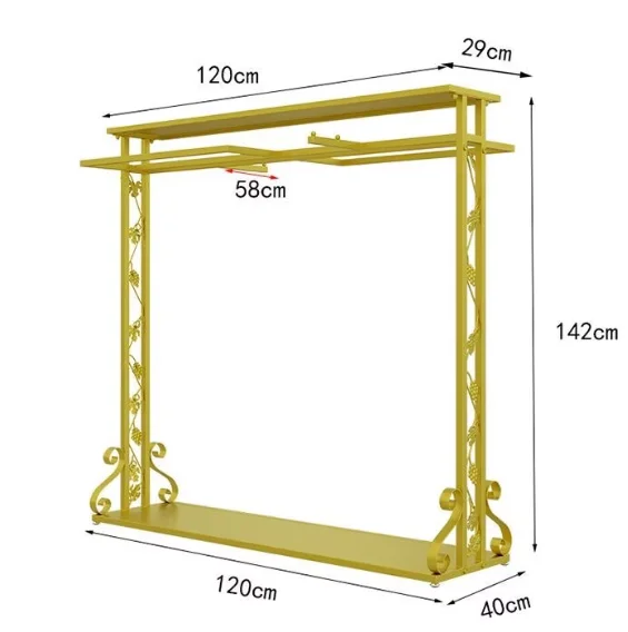 Clothing store double-sided women's clothing store display rack, floor standing children's clothing double row shelf
Clothing store double-sided women's clothing store display rack, floor standing children's clothing double row shelf