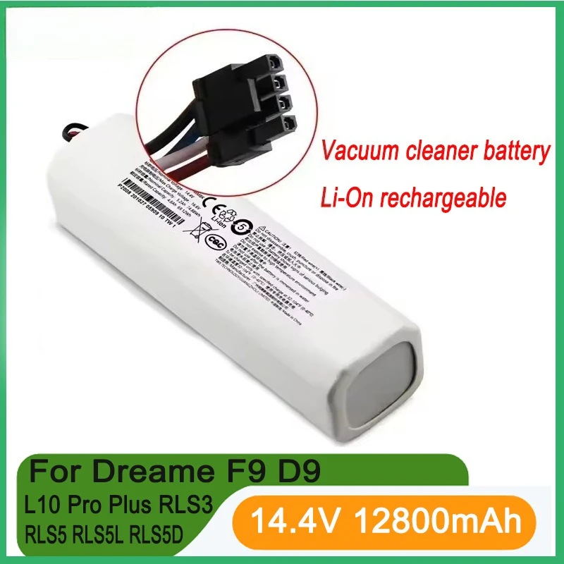 NEW 12800mAh 14.4V Replacement Battery P2008-4S2P-MMBK For Xiaomi Mijia Vacuum Cleaner Dreame S10 D9 F9 L10Pro L10Plus
NEW 12800mAh 14.4V Replacement Battery P2008-4S2P-MMBK For Xiaomi Mijia Vacuum Cleaner Dreame S10 D9 F9 L10Pro L10Plus