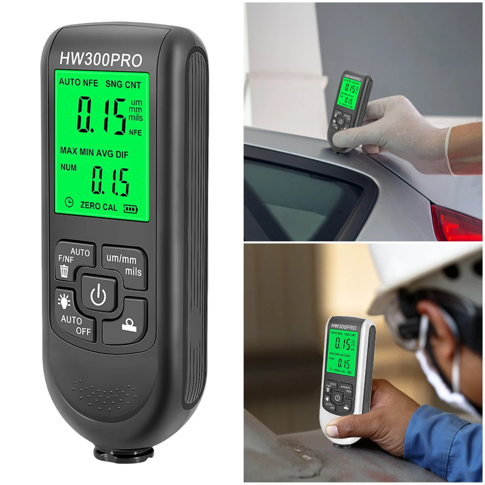 Coating Thickness Gauge Paint Mil Thickness Meter 0-1300μm Digital Thickness Gauge with Rope for Fe/NFe Measurement
Coating Thickness Gauge Paint Mil Thickness Meter 0-1300μm Digital Thickness Gauge with Rope for Fe/NFe Measurement