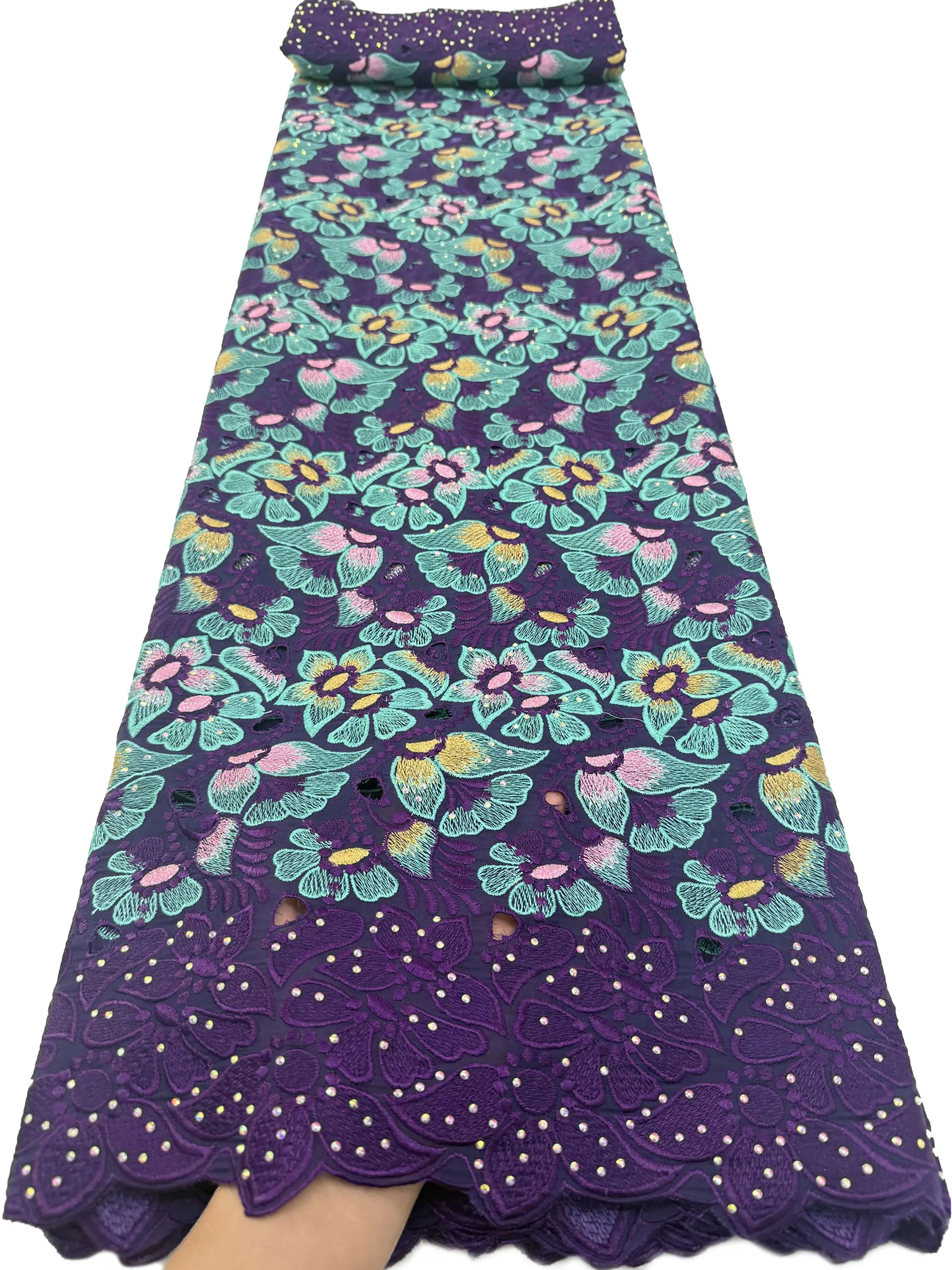 2026 New Design Swiss Voile Lace Cotton Fabric High Quality African Embroidered Lace With Stones For Wedding Party Dress Sewing
2026 New Design Swiss Voile Lace Cotton Fabric High Quality African Embroidered Lace With Stones For Wedding Party Dress Sewing
