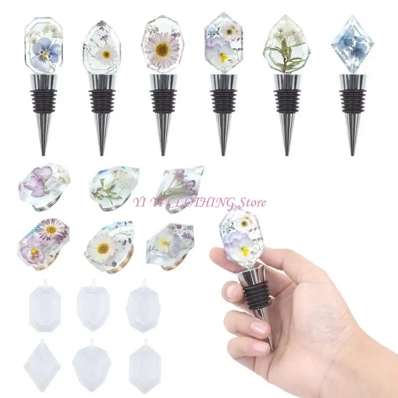 N5KF Epoxy Silicone Mold Red Wine Stopper Napkin Buckle DIY Hand-making Accessories
N5KF Epoxy Silicone Mold Red Wine Stopper Napkin Buckle DIY Hand-making Accessories