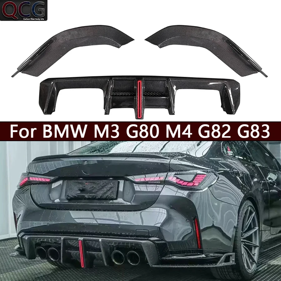 Для BMW M3 G80 M4 G82 G83 2021+ задний диффузор из углеродного волокна, спойлер на задний бампер с подсветкой, автомобильные аксессуары в стиле AE, комплект кузова
Для BMW M3 G80 M4 G82 G83 2021+ задний диффузор из углеродного волокна, спойлер на задний бампер с подсветкой, автомобильные аксессуары в стиле AE, комплект кузова