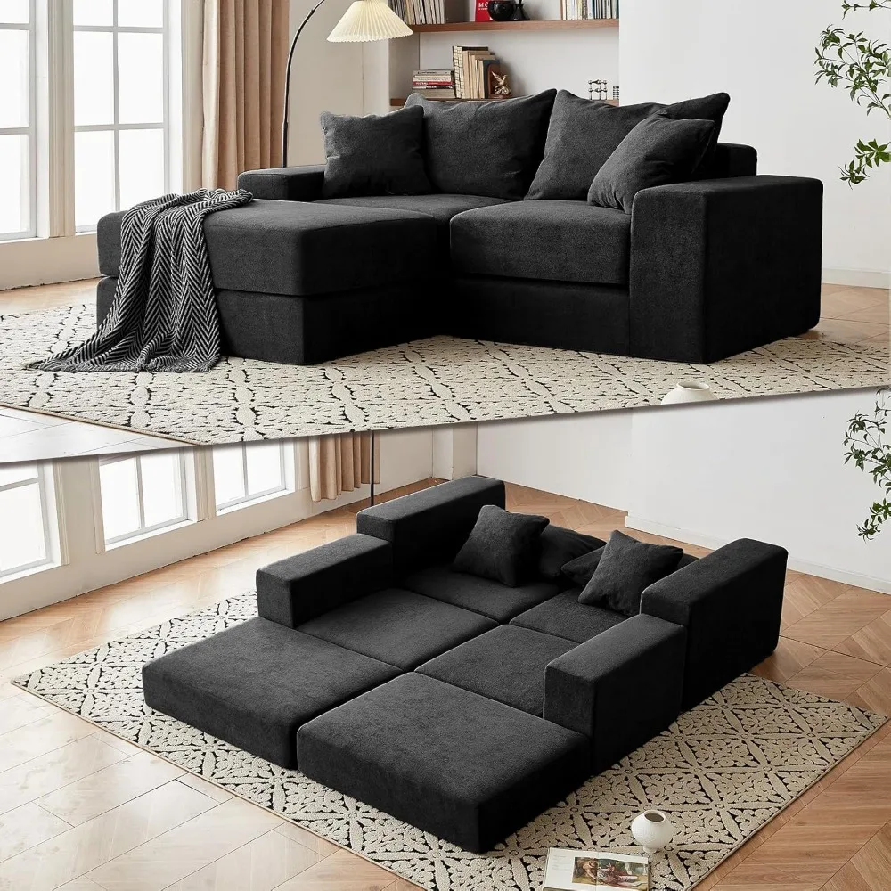 Modular Sectional Loveseat Sofa, Sleek Couch with Anti-Slip Base, Contemporary Sleeper Sofa for Flexible Living Spaces
Modular Sectional Loveseat Sofa, Sleek Couch with Anti-Slip Base, Contemporary Sleeper Sofa for Flexible Living Spaces