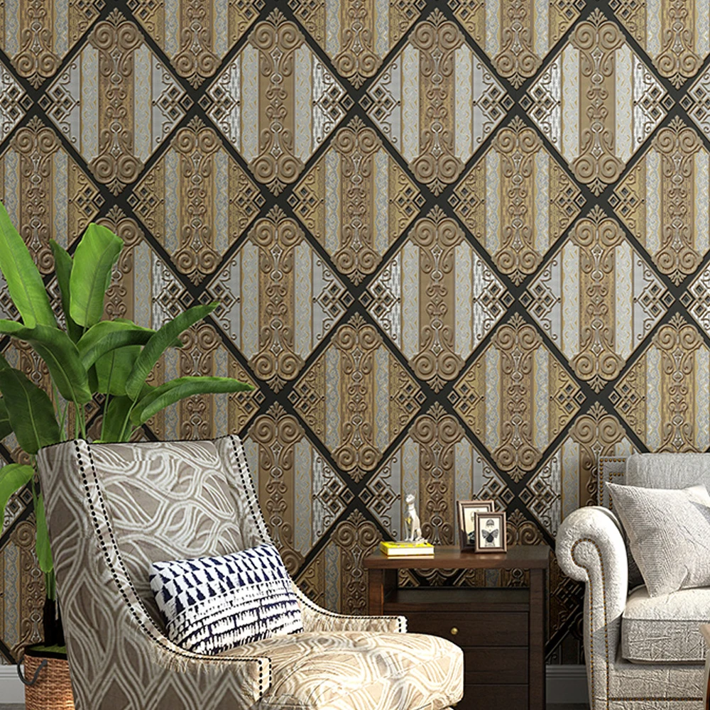 Papel De Parede New Geometric Grid Wallpaper Faux Brick Tile Wall Sticker Bedroom Living Room Hotel Background Wall Paper Retro
Papel De Parede New Geometric Grid Wallpaper Faux Brick Tile Wall Sticker Bedroom Living Room Hotel Background Wall Paper Retro